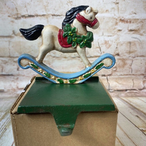 Holiday horse christmas stocking